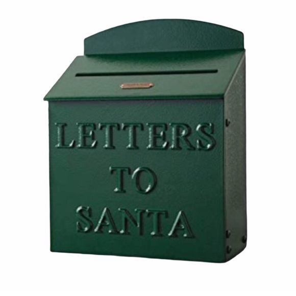 🔖 HEARTH & HAND with Magnolia Large Green Metal LETTERS TO SANTA Mailbox - Picture 2 of 7